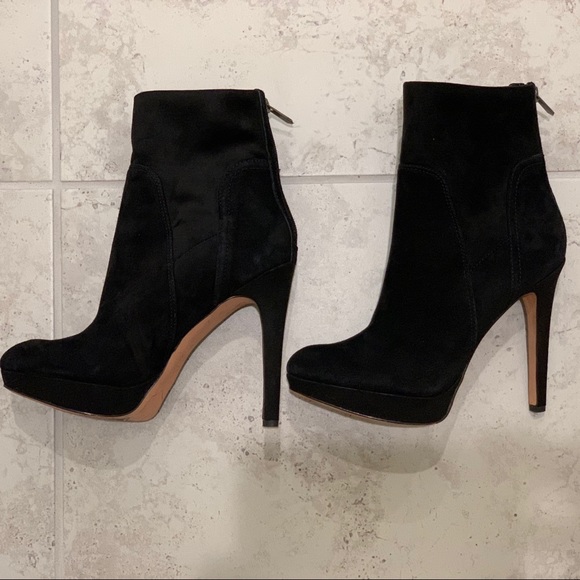 Sam Edelman Shoes - Sam Edelman Black Suede Platform Stiletto Booties